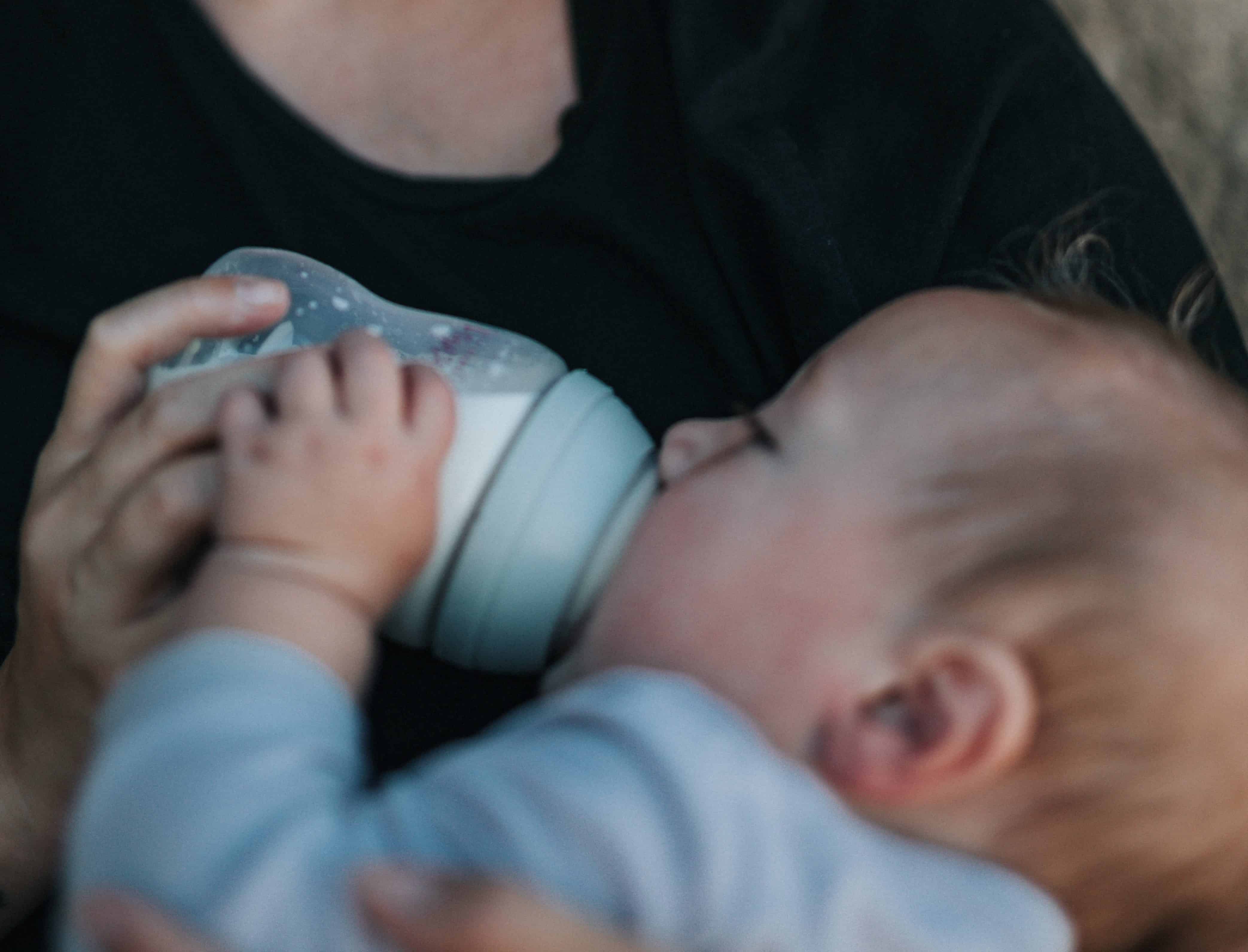 Baby feeding on breast milk is very important