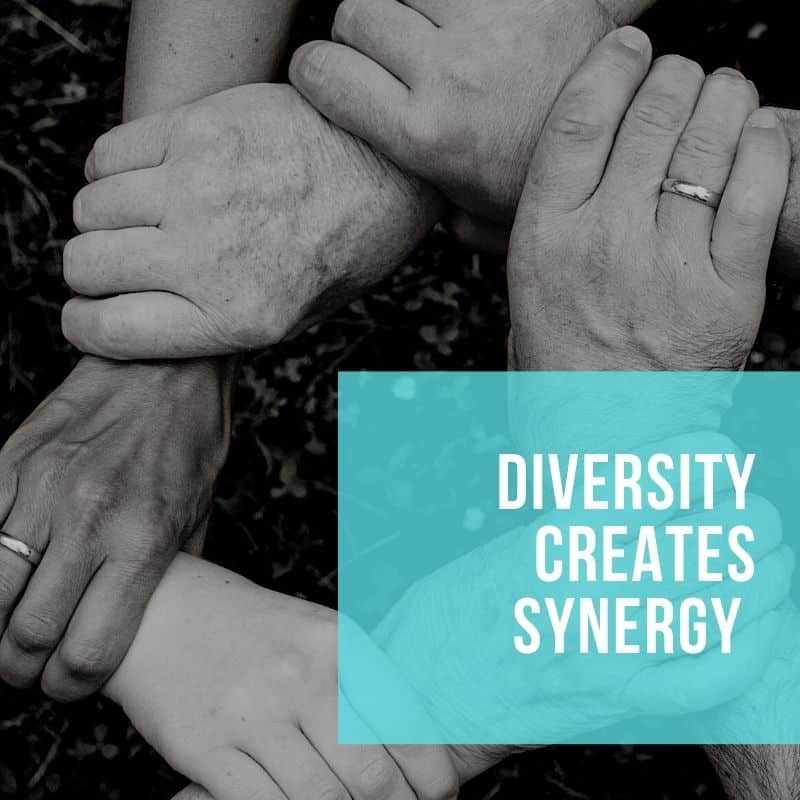 Diversity creates synergy at work
