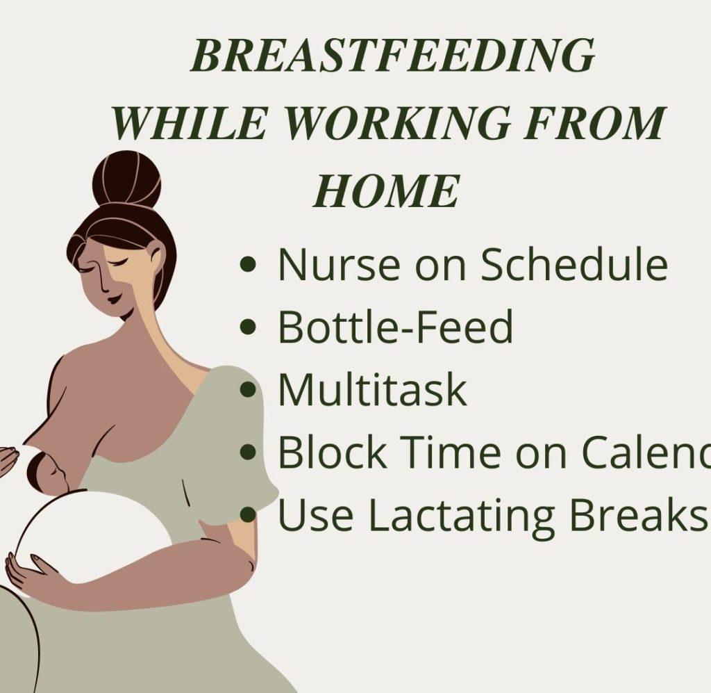 tips on making breastfeeding when working  from home easier