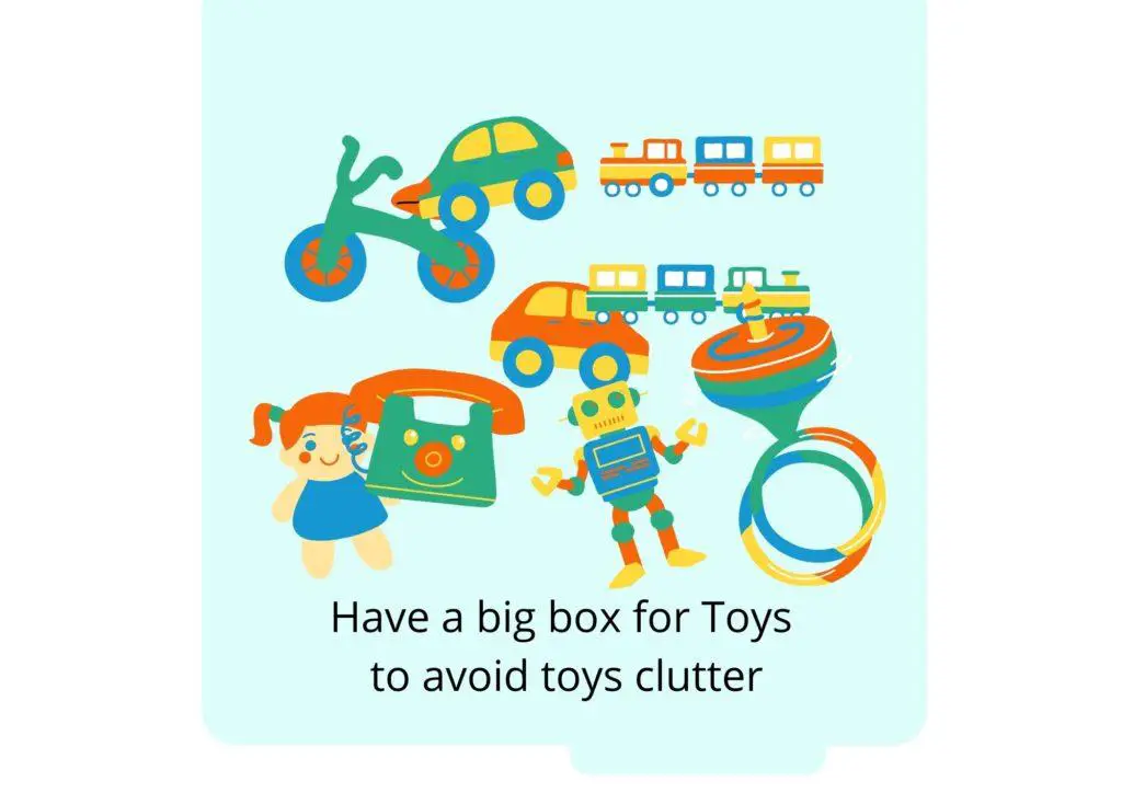 big toys boxes helps avoid clutter