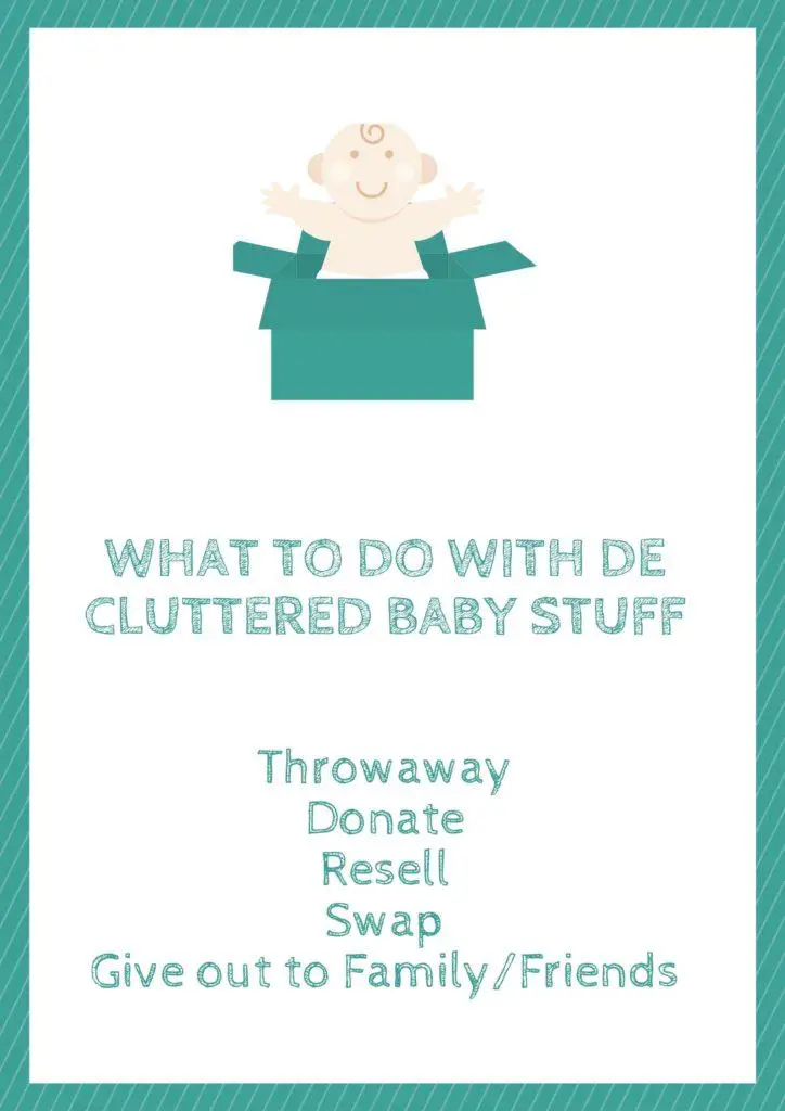 what to do with decluttered baby items