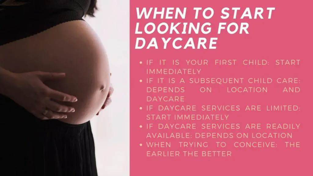 when to start looking for infant daycare