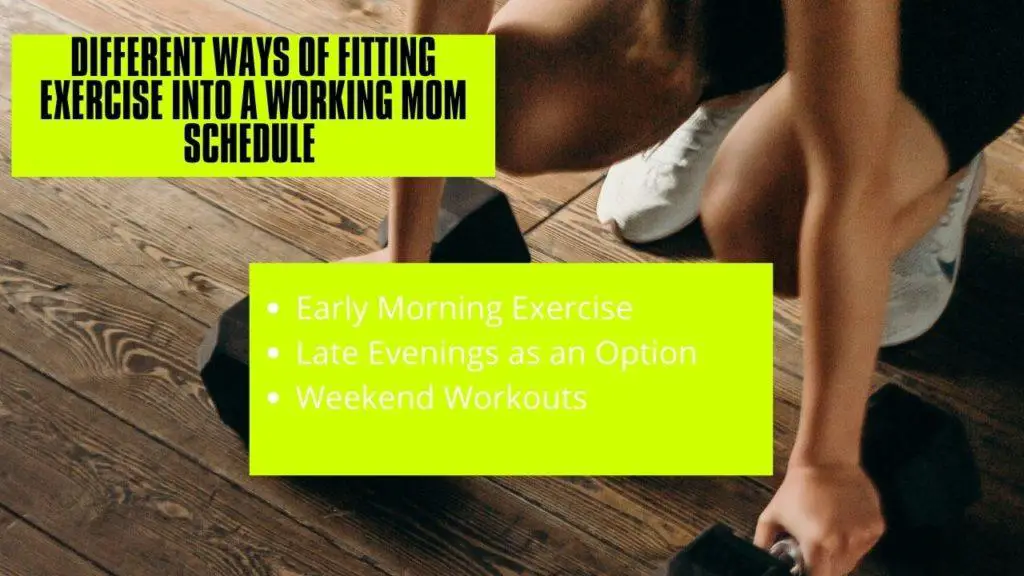 most convenient times for working moms to exercise