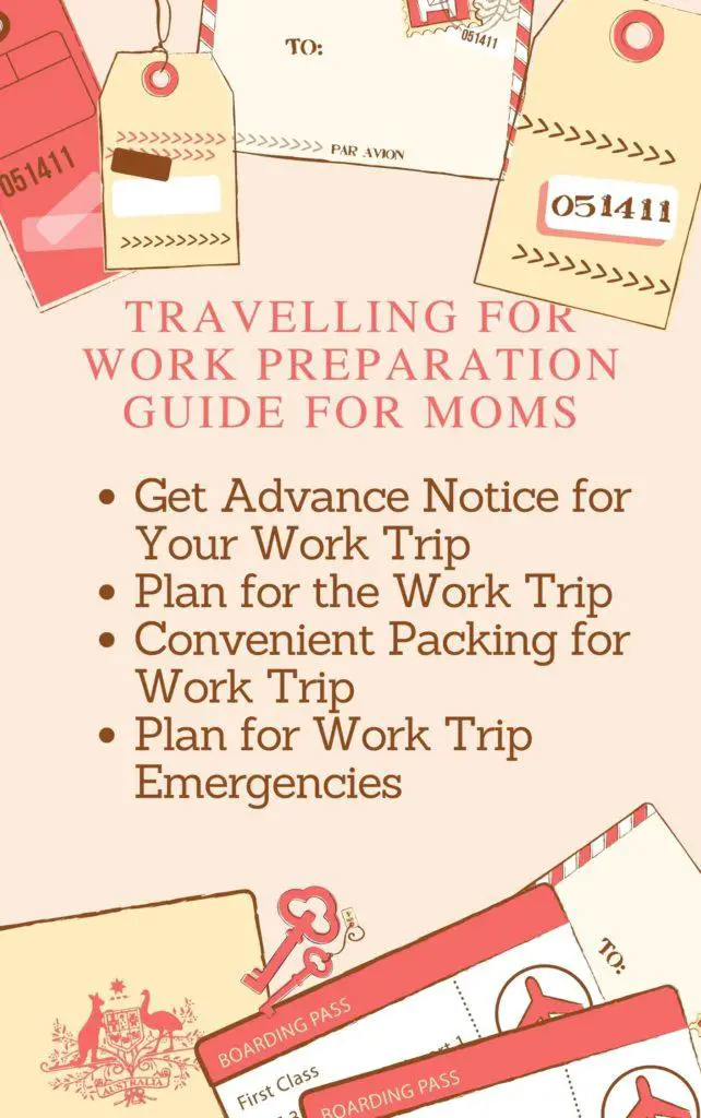 work trip plan for moms