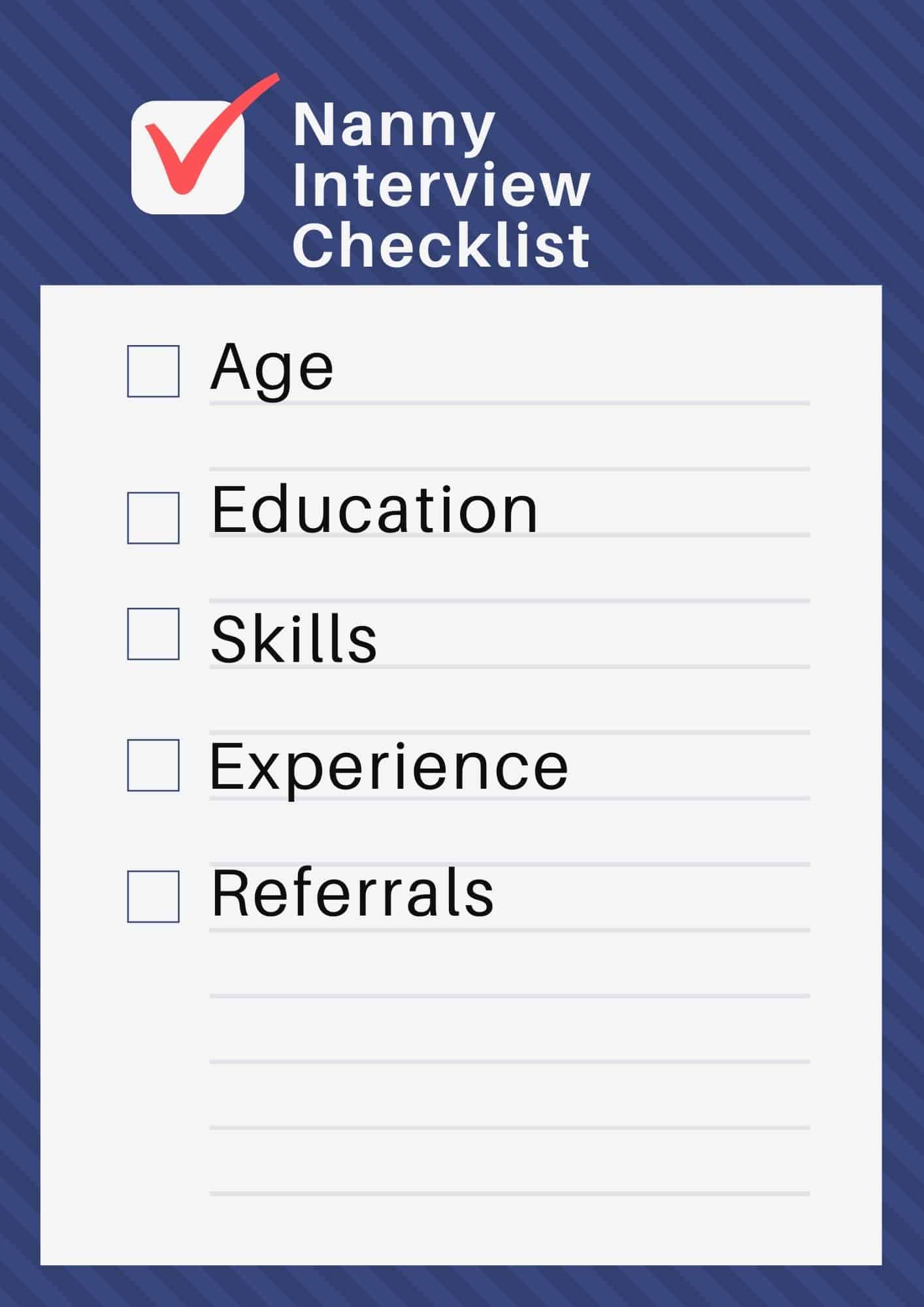 Build Trust With Your Childcare Provider By Doing This The Career Mum   Nanny Interview Checklist 