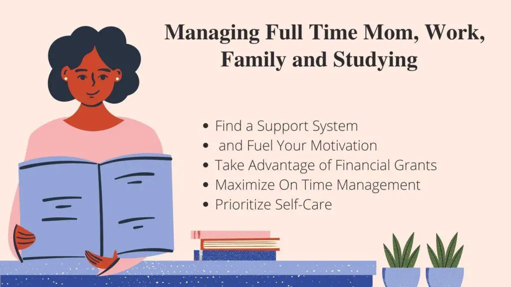 How to manage studies, being a mom and working