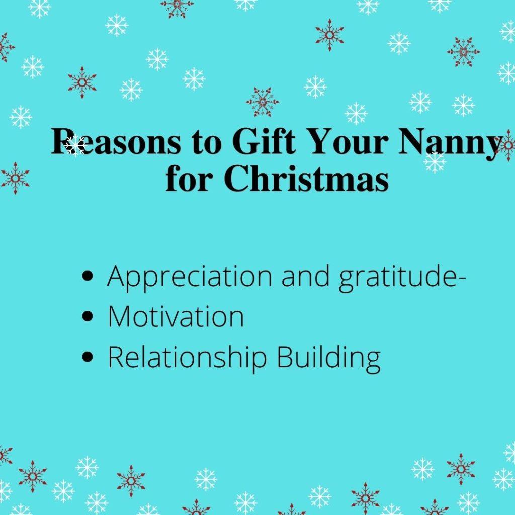 Reasons you should Gift your Nanny this Christmas 