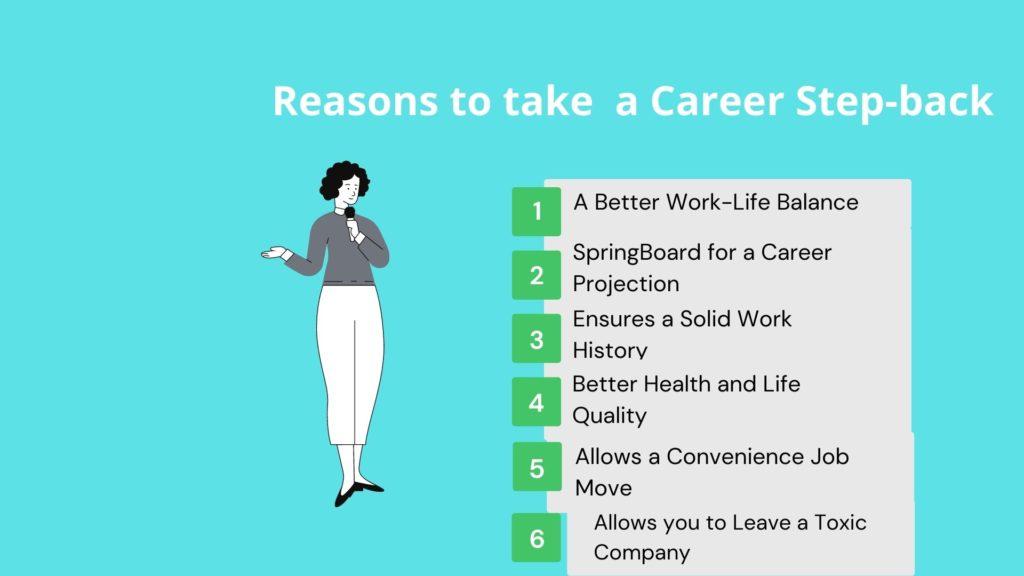 Reasons why to take a career stepback
