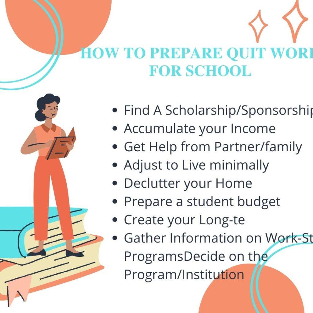 Secrets on Successfully Preparing to Quit Work for Studies