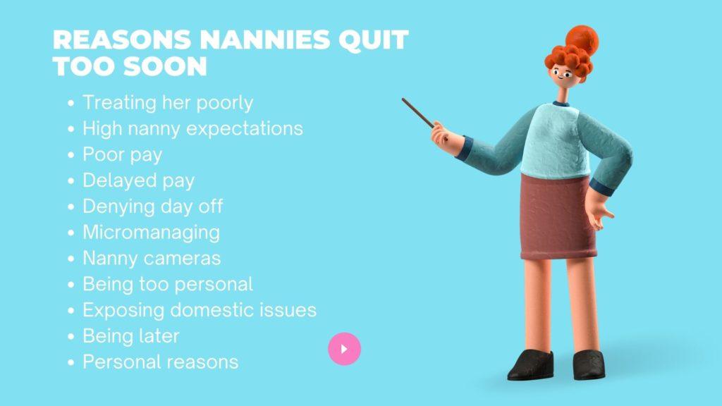 Reasons/Mistakes your Nannies are Quitting Too Soon
