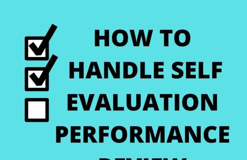 how to handle self evaluation performance review