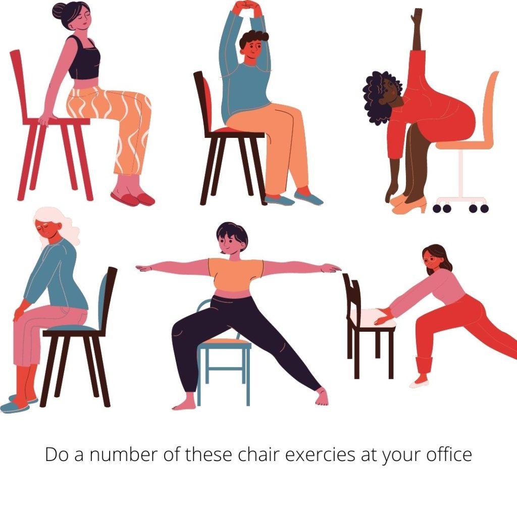 simple chair exercises at work