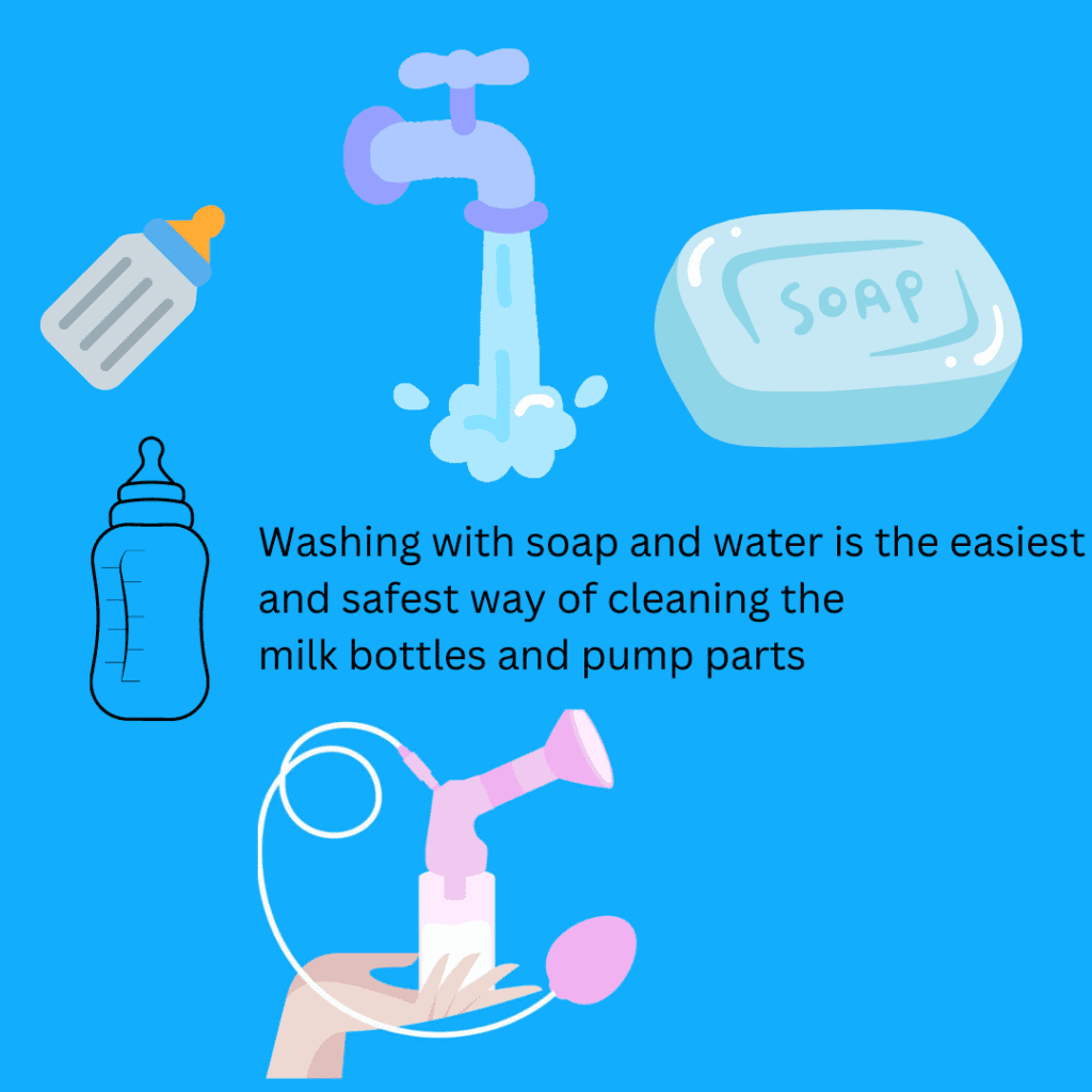 How to Clean Milk Bottles, Breast Pump, and Parts before First Use