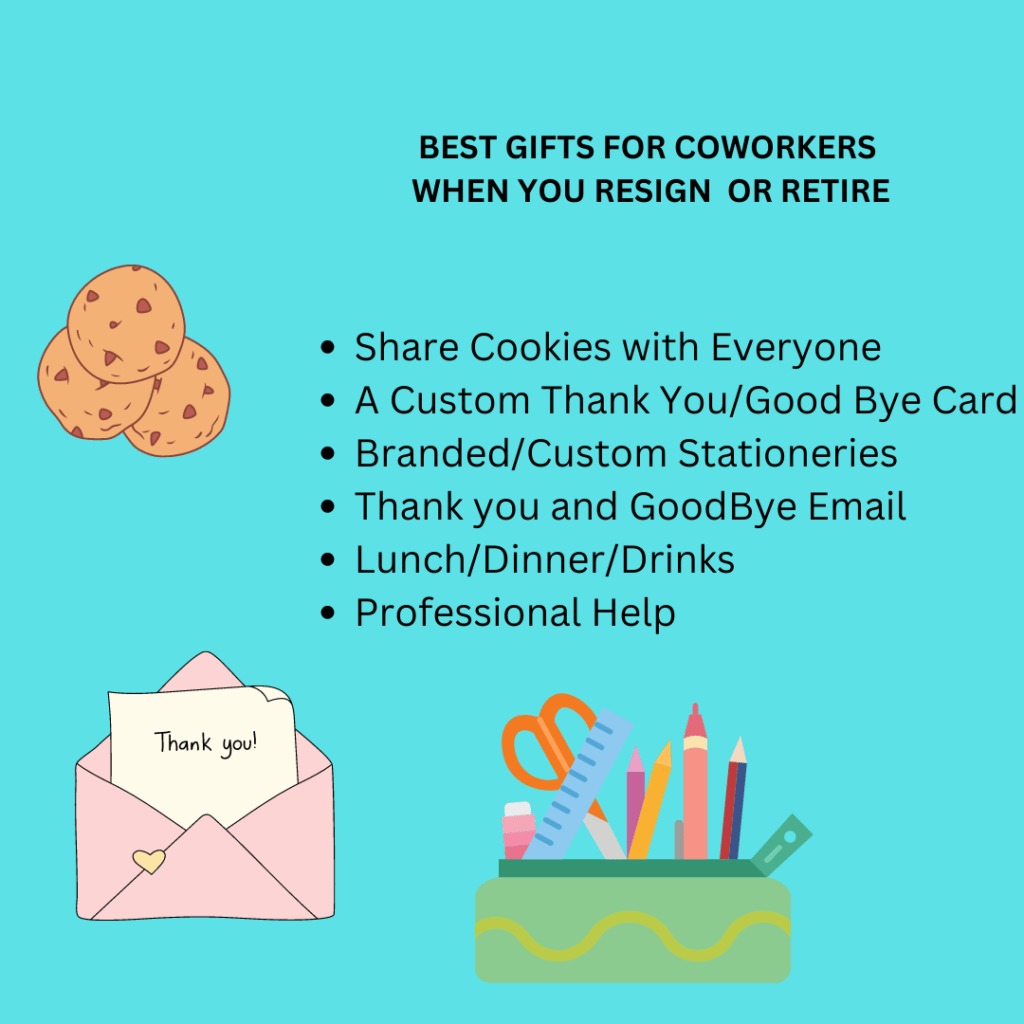 Simple Gifts to Get your Coworkers/ Boss When you Resigning or Retiring from your Job