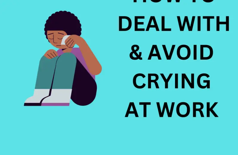 how to deal with crying at work in front of colleagues
