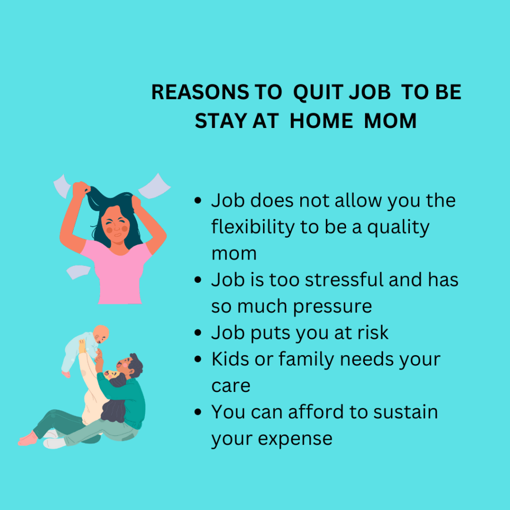 reasons moms quit jobs to stay at home
