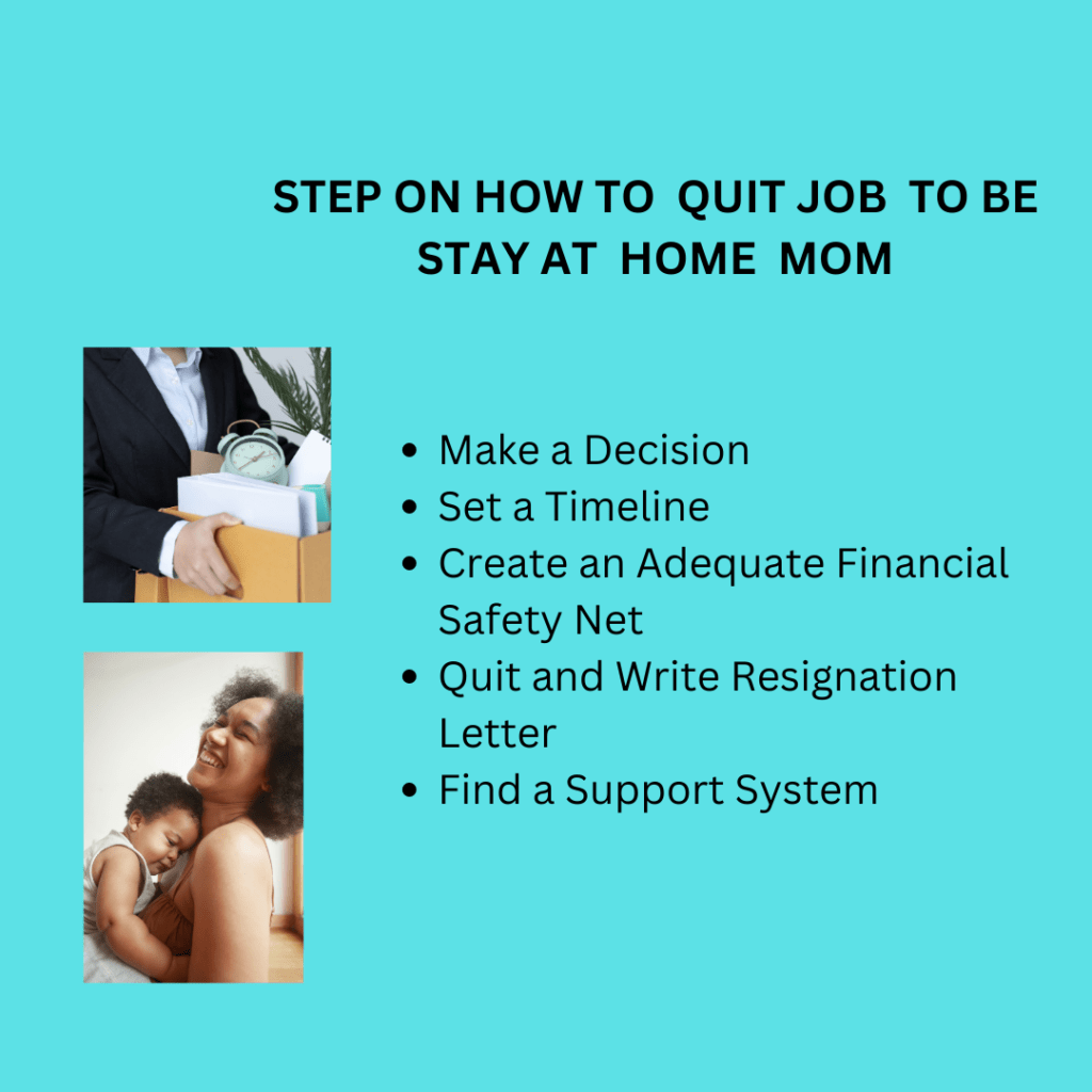 Steps on Preparing and Quitting Job to be a Stay-at-Home Mom